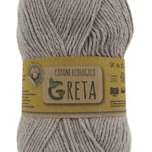 Pelote Greta taupe en entier sur fond blanc