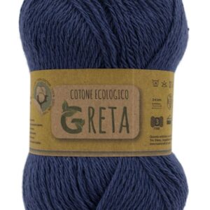 Pelote Greta bleu fil résistant et durable vue entière