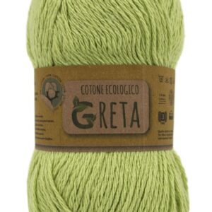 Pelote entière Greta anis fil rustique pour créations artisanales
