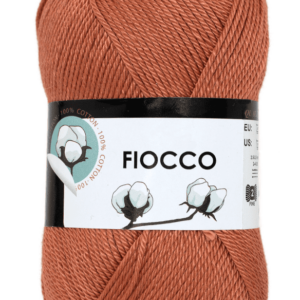 Vue détaillée de la pelote Fiocco argile rouge