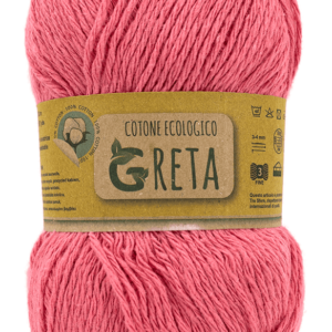 Pelote Greta framboise fil résistant et durable vue entière