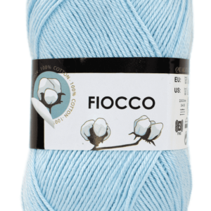 Pelote de coton Fiocco bleu clair en image HD