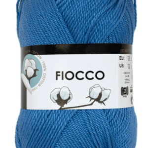 Fiocco bleu acier fil coton crochet 2.5 - 3.5 zoomé