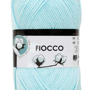 Fiocco fil coton menthe mercerisé vue de près