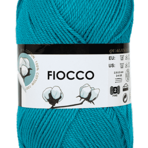 Fiocco petrole fil soyeux et coloré en gros plan