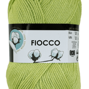 Zoom sur la qualité du fil Fiocco vert pomme