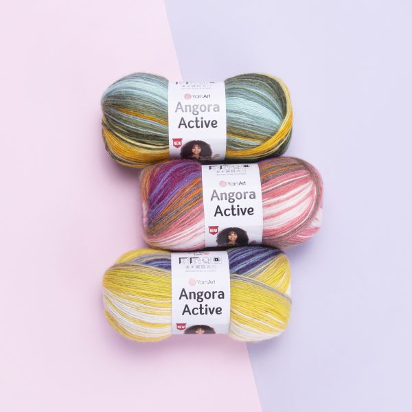 trois pelotes angora active marque yarnart