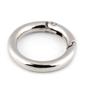 Anneau verrouillage 25mm métal finition argent