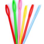 Aiguilles à laine en plastique – 6 Couleurs assorties
