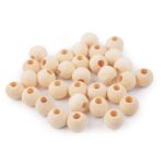Perle Bois Naturel 12mm