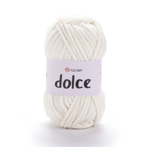 La pelote Dolce crème au premier plan en photo