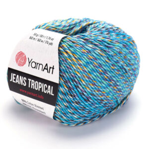 Pelote de laine Tropical bleu turquoise lumineuse