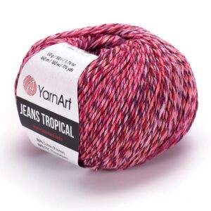 Pelote de laine Tropical rose en gros plan