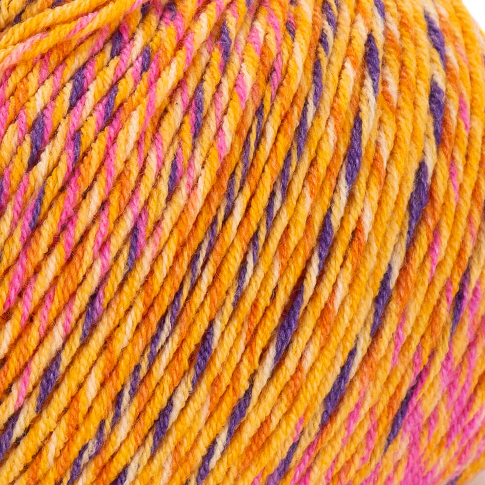 Tropical jaune, pelote douce et moelleuse avec zoom