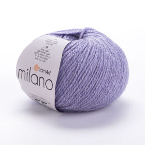 Pelote Milano lavande laine alpaga en vue complète