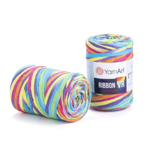 Pelote Vr Ribbon multicolore en avant, seconde en arrière
