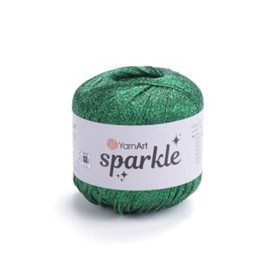 Gros plan d’une pelote Sparkle verte