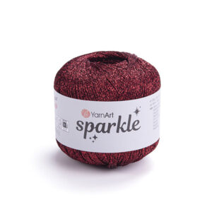 Gros plan sur une pelote Sparkle rouge