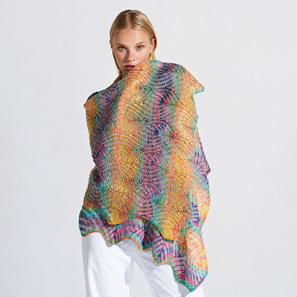 angora active châle couleur multi couleur