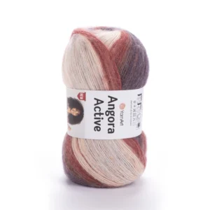 Laine Angora Active rouille mise en avant dans l’image