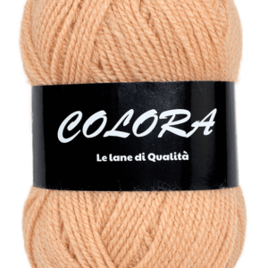 Zoom sur fil Colora acrylique caramel sans brillance irritante