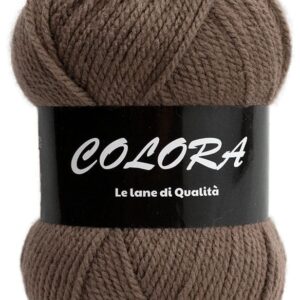 Vue détaillée fil Colora bébé couleur taupe