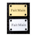 Etiquette Effet Miroir “Fait Main” N°1