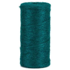Vue pelote jute colorée Ficelle Gaya vert en avant
