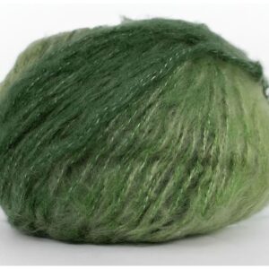 Laine Like Mohair vert exposée en plan principal clair