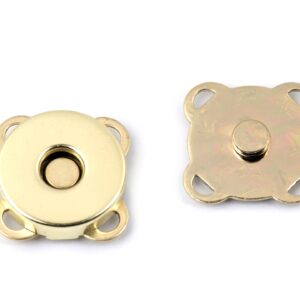 Bouton fermoir à coudre magnétique métal 18mm élégant couture couleur or