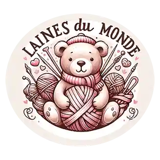 Logo Laines du Monde - boutique de pelotes de laine et mercerie en ligne