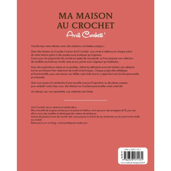 Quatrième de couverture Maison Au Crochet pour chaque pièce