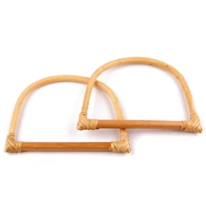 Paire Poignée Bamboo n°5 pour sac fait main au crochet, tricot, couture ou macramé