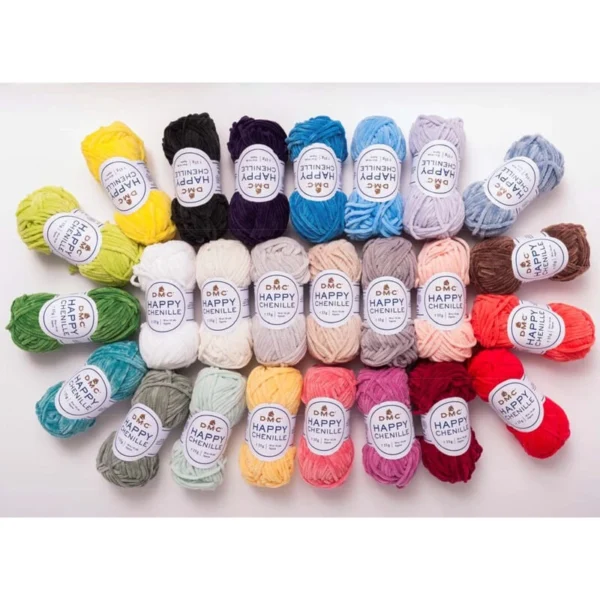 Coffret 25 pelotes Happy Chenille DMC fil doux