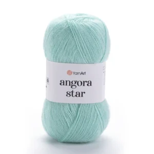 Angora Star menthe pelote moelleuse en premier plan net