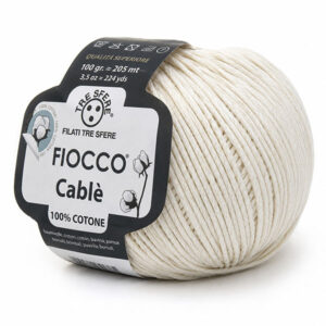 pelote fiocco cable couelur naturel