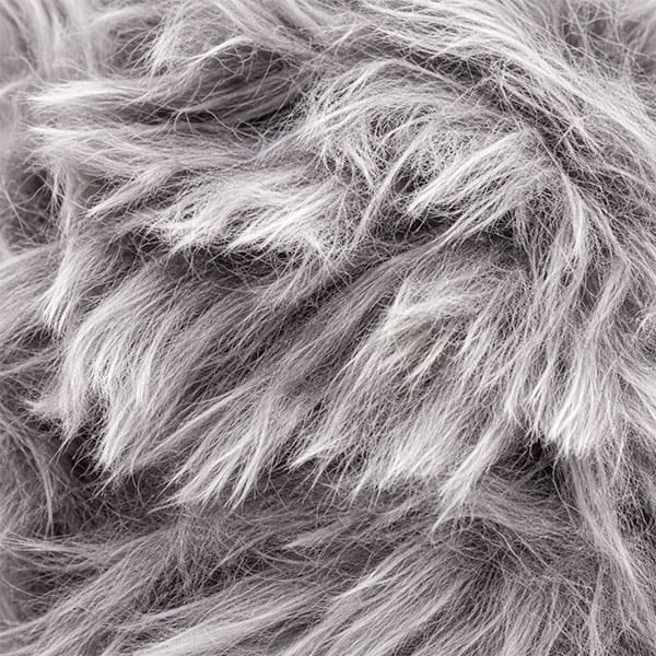 fluffy fourrure de proche en couleur gris