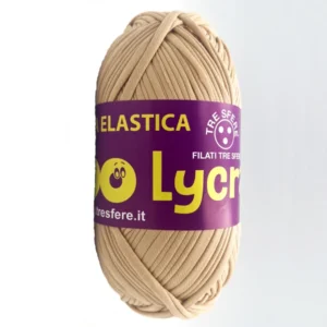 Ruban Lycra Premium WAOO pelote crochet beige claire