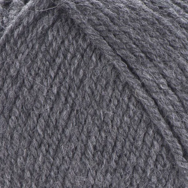 Grosse maille fil Shetland gris foncé en zoom haute qualité