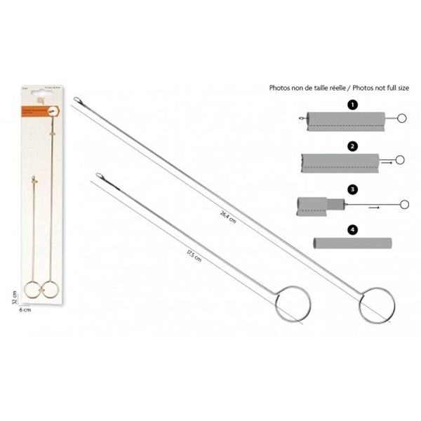 Crochet Retourne Biais accessoire couture bretelles ceinture tissu