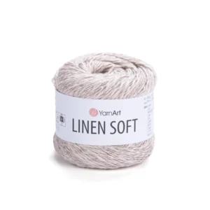 Linen Soft écru pelote fil naturel été tricot crochet