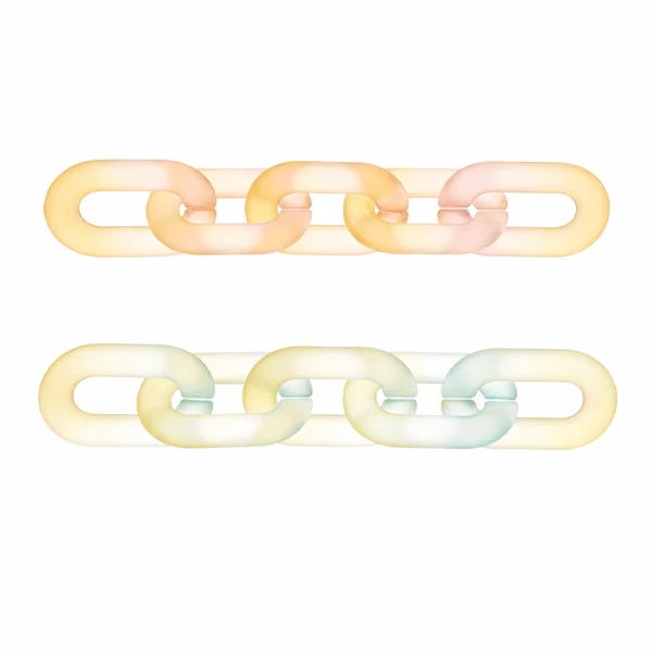 Maillons de Chaîne plastique multicolores bijoux accessoires