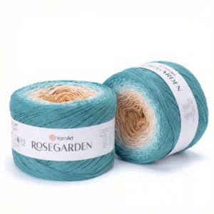 Rosegarden pelotes coton lagon sable texture crochet tricot
