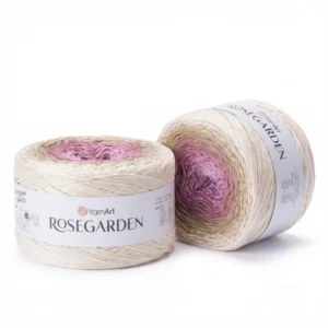 Rosegarden deux pelotes coton dégradé rose beige fil été