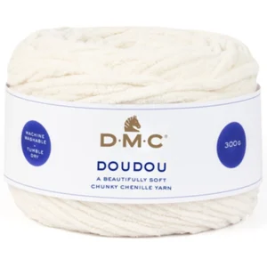 DMC Doudou pelote polyester douce crochet couverture bébé chaleureuse crème