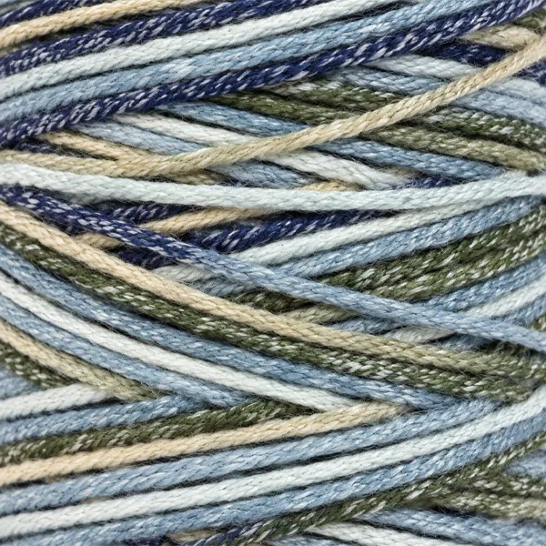 zoom sur le fil dmc eco vita 4 multicolore coton recyclé