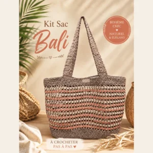 Kit Sac Bali kit crochet raphia naturel bohème chic estival
