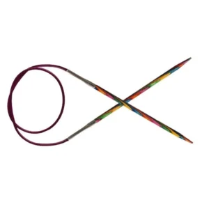 KnitPro Aiguilles Circulaires Symfonie avec câble 80 cm bois multicolore