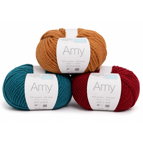 Amy fil doux épais pour pulls bonnets snoods