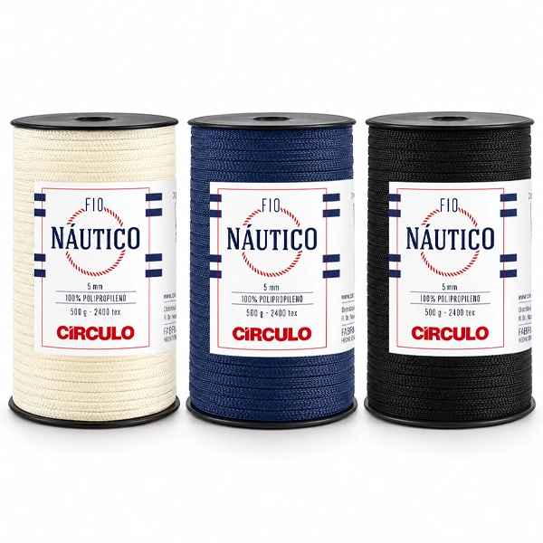 3 pelotes de circulo fio nautico slim 5mm au premier plan